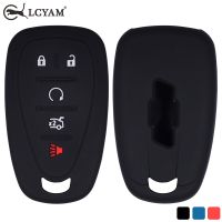 fgjfykjd Camaro Keyfob Soft Silicone Key Cover Case for 2017 Chevy Traverse Cruze 2018 Chevrolet Equinox Malibu 5 button 2019 Silverado