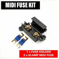 60 Amp In line Fuse Box Holder Set With Midi Fuse Terminal Heat Shrink Car Air Conditioner Fuse Accessories Fuses Accessories