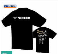 Victory เสื้อกีฬาแบดมินตันกันเหงื่อ,เสื้อกีฬาแขนสั้นกีฬาใส่ลำลองระบายอากาศได้ดี Kaus Training ใส่เล่นสเวตเตอร์สำหรับทั้งหญิงและชาย