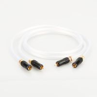 5N OCC Single Silver + WBT gold Rca plug 2RCA to 2RCA Audiophiles Audio Cable for Home Theater DVD TV Amplifier CD