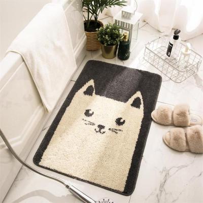 Home Bath Mat Bathroom Shower Absorbent Non-slip Carpets Cartoon Entrance Doormat Toilet Wash Basin Bathtub Sofa Floor Rug Decor