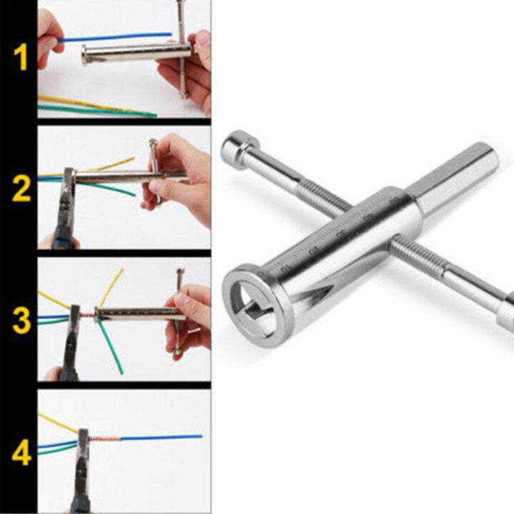 Cable Connector Manual Wire Twisting Tool Stripper Automatic Twister