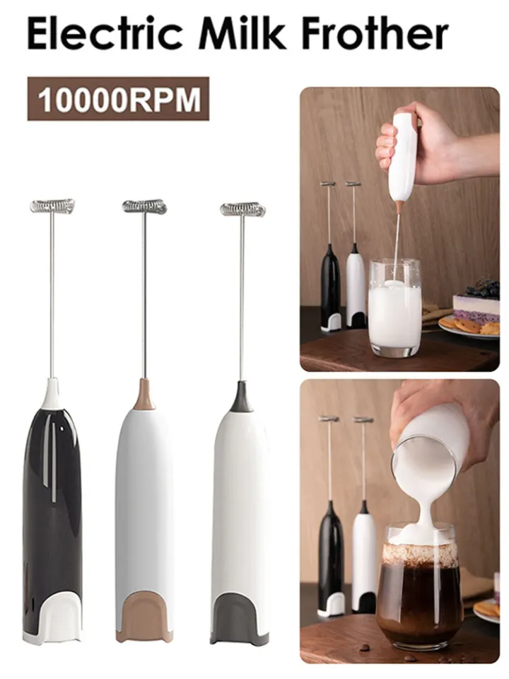 Electric Milk Frother Kitchen Drink Foamer Whisk Mixer Stirrer Coffee  Cappuccino Creamer Whisk Frothy Blend Whisker