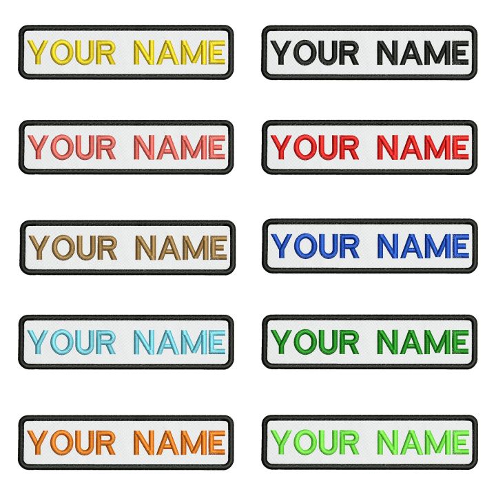 white-backgroun-10x2-5cm-embroidery-custom-name-text-patch-stripes-badge-iron-on-or-patches-adhesives-tape