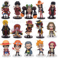 อะนิเมะ Figurine ชุด luffy Sanji Charlotte Linlin kaidou sakazuki สีดำเครา Zoro เจ็ด Warlords BOA Han รุ่นถึง s