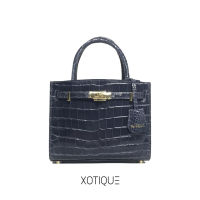 Claire Crocodile Bag Navy