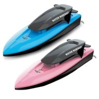 【Ready】? High-speed remote control speedboat childrens toys 2.4G competitive boat remote control boat high-speed twin-turbine jet remote control boat