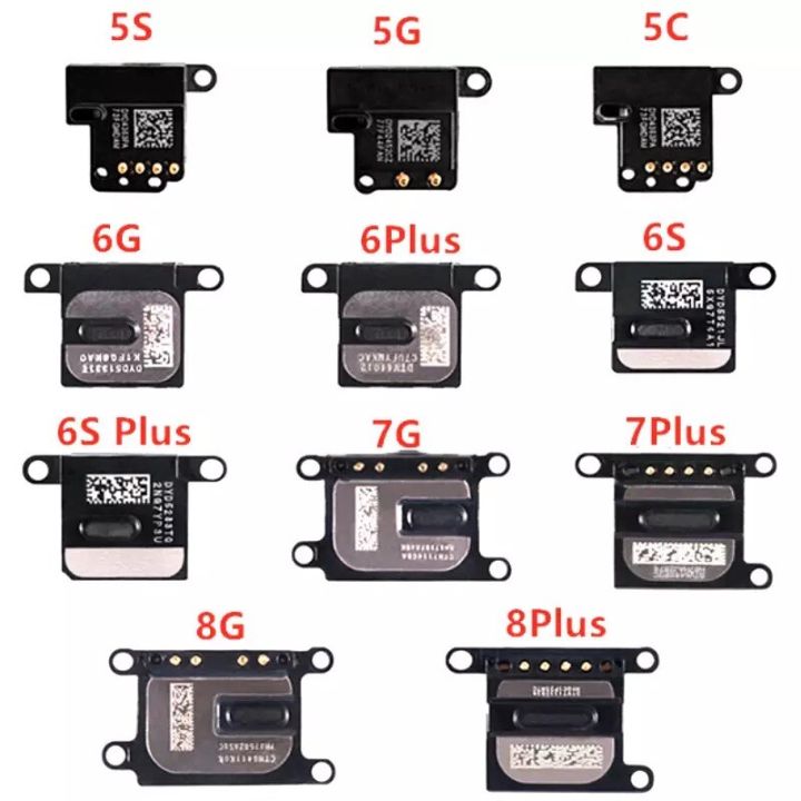 ลำโพงหูฟังสำหรับ5 5S 5C 6 6G 6S 7 8 Plus X XR Xsmax หูฟังเครื่องรับสัญญาณเสียงหูฟังชิ้นงอสำหรับเปลี่ยน