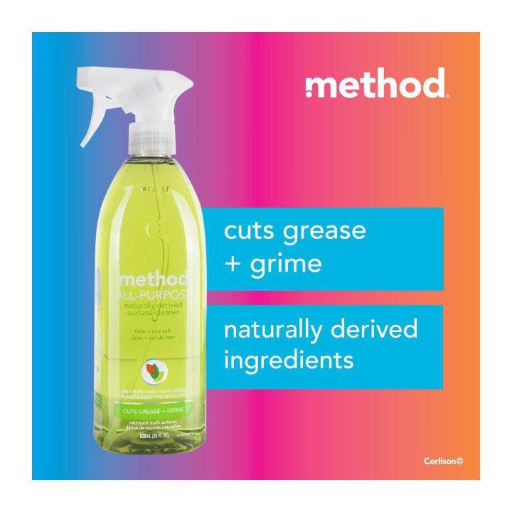 Method AllPurpose Cleaner Lime+Sea Salt 828ml Lazada Singapore