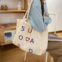 03295 Casual Canvas Bag Cute Girl Japanese Bags Harajuku Chic Student Large Capacity Shoulder Bag