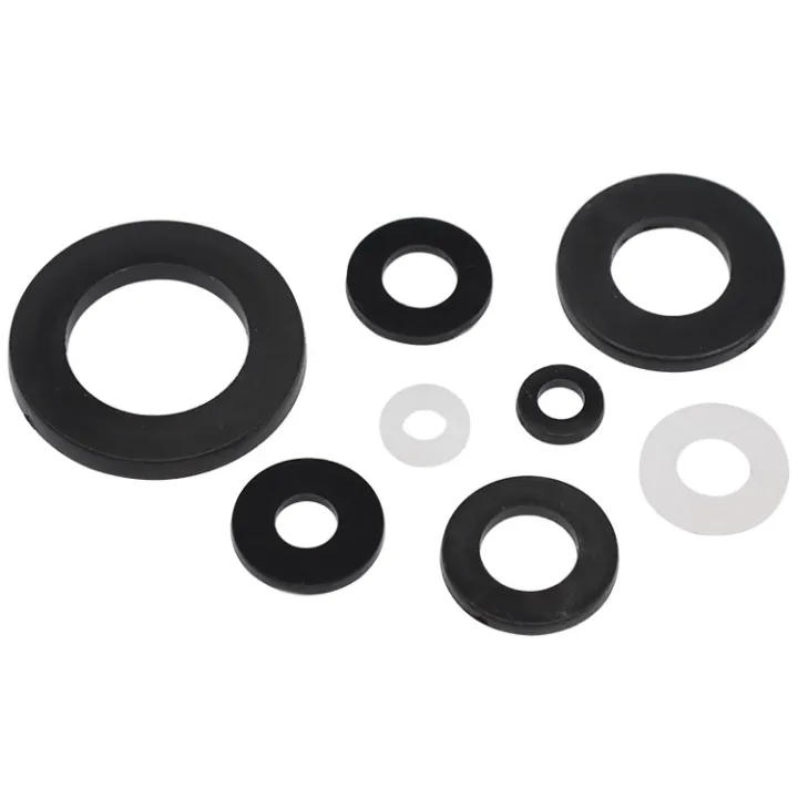 50pcs-nylon-screw-washer-m3-m4-m5-m6-m8-m10-m12-plastic-seals-spacer-plated-flat-insulation-plain-round-o-ring-gasket