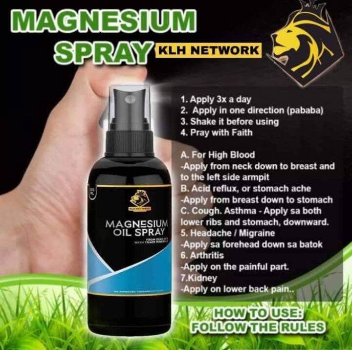 KLH Magnesium Oil Spray Lazada PH