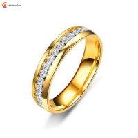 Women Classic Ring Stainless Steel Ring Simple Style Shining Rings Jewelry Gift