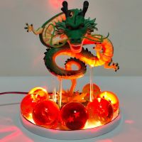 Action FiguresZZOOI Bandai Dragon Ball Z Anime Shenlong Led Action Figures Night Lights Shenrou Crystal Balls Remote Control Figma Xmas Gift Toys Action Figures