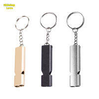 ShiningLove 3PCS Outdoor Survival Whistle Aluminum Alloy Double Tube Dual-Frequency High Volume First Aid Whistle Outdoors Tool