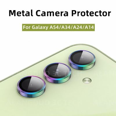 โลหะเลนส์แหวนสำหรับ S Amsung G Alaxy A54 A34 A24 A14 5กรัมกล้องป้องกันโลหะผสมกรอบป้องกันแก้วปกหลัง
