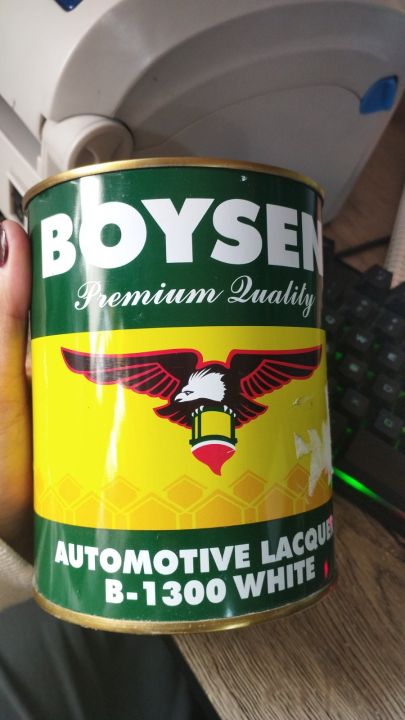 Boysen Automotive Lacquer White 1300 - 1 Liter Solvent-Based ...