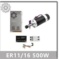 【hot】▬ 500W/0.5KW ER11/ER16 Brushless Spindle Motor 55MM Clamp with Screws 20-50VDC Stepper Motor Driver 48VDC 12A Supply