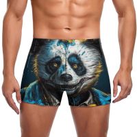 Panda Swimming Trunks Zombie Portraits Training Push Up Swim Shorts Custom Stay-in-Shape Male Briefs Swimwear