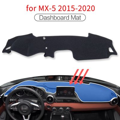 Smabee Dash Mat Dashmat for Mazda MX-5 2015 - 2020 MX5 Miata 4th RF Roadster Car Dashboard Cover Pad Accessories SunShade Carpet