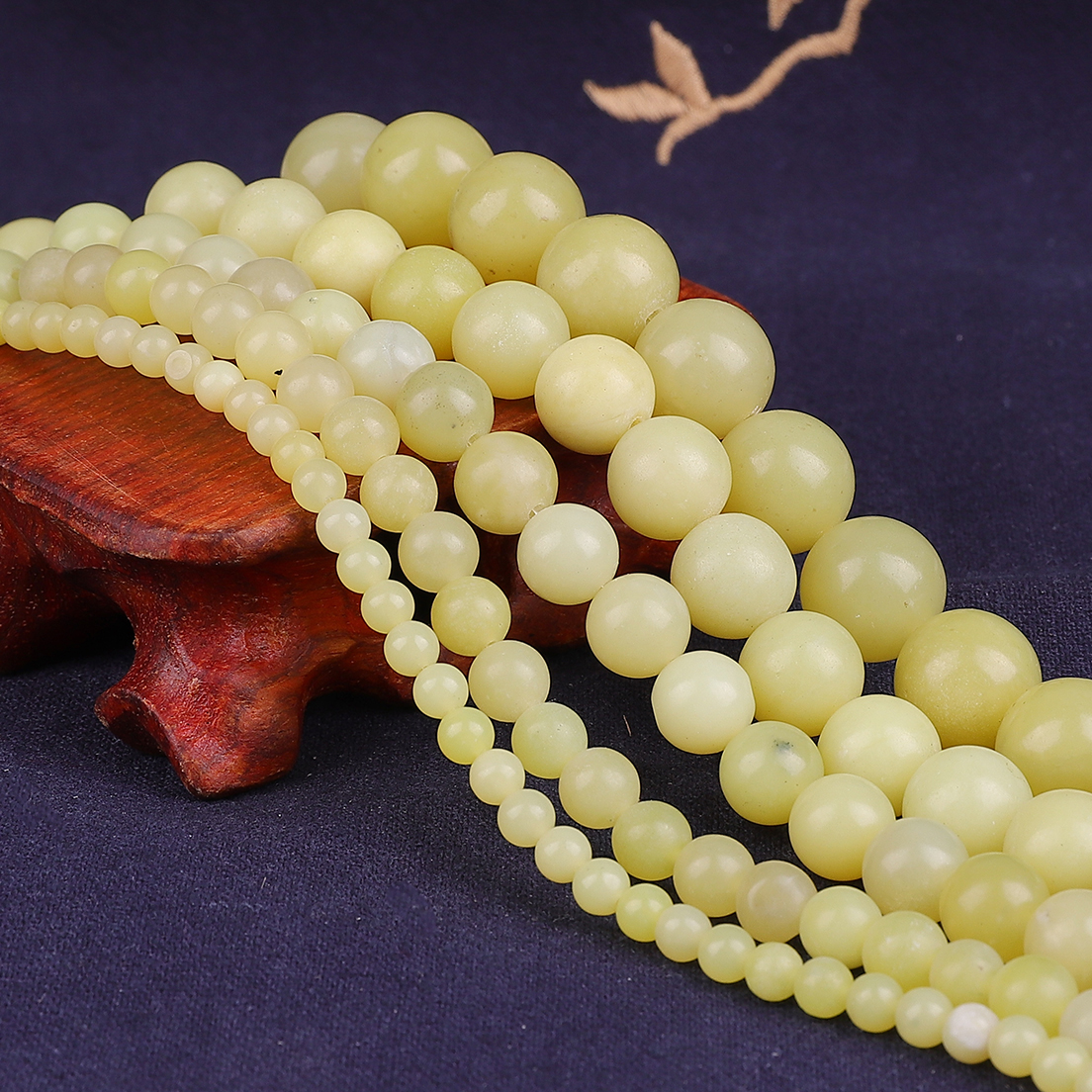 Lemon Jade Round Beads 4mm Yellow 12 Pcs Gemstones DIY Jewellery Making Crafts 