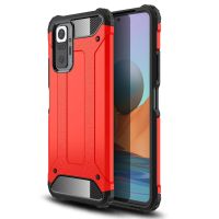 สำหรับ Xiaomi Redmi Note 10 Pro / Note 10 Pro Max ชุดเกราะเวทมนตร์ TPU + เคสการรวมพีซี (สีแดง)