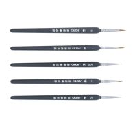 ◐❀❖ 5pcs Miniatures Detail Brush Set แปรงจิ๋ว แปรงรายละเอียดสีน้ำ แปรง Fine Detail Brush แปรงสำหรับงานศิลปะ