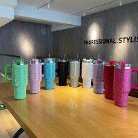 【jw】◈✧  40oz Cup with HandleCoffee Insulated Bottle Car Flasks Maintains Cold And