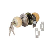 จัดส่งด่วน! ลูกบิดทั่วไป หัวจัน HAFELE 489.93.610 สีหินอ่อนเหลือง/สเตนเลส KEYED ENTRY DOOR KNOB HAFELE 489.93.610 ROUND HEAD YELLOW MARBLE/STAINLESS STEEL มืออาชีพเรื่องประตู ประตูราคาถูก พร้อมเก็บเงินปลายทาง