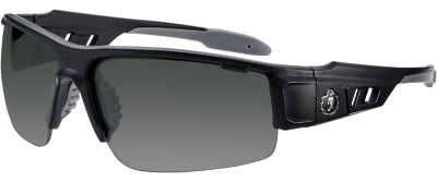 Ergodyne Skullerz Dagr Anti-Fog Safety Sunglasses- Matte Black Frame, Smoke Lens