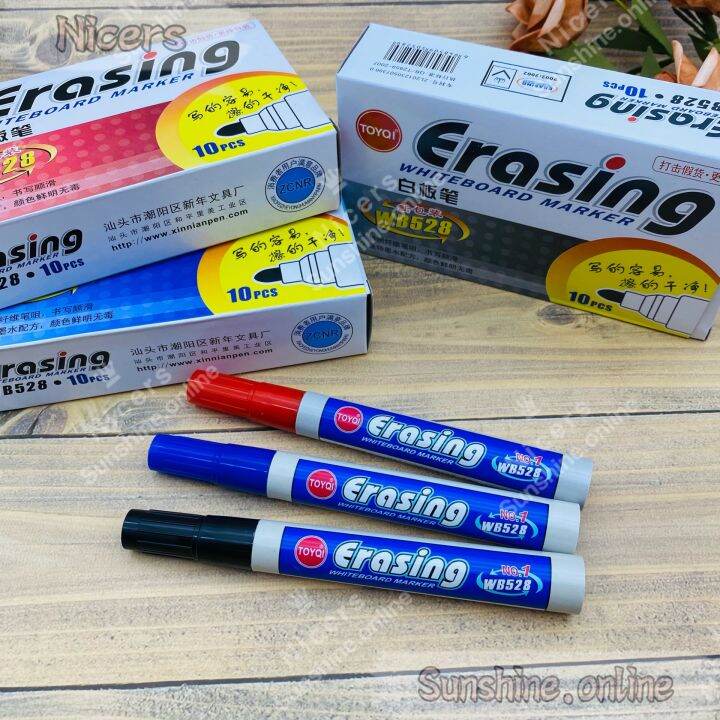 10pcs WB528 Erasing White Board Marker Lazada PH
