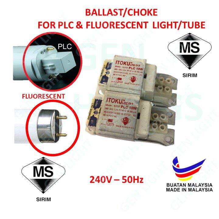 Ballast 💡 Fluorescent Tube/Light/Lamp/Downlight/PLC 18W, PLC 26W ...