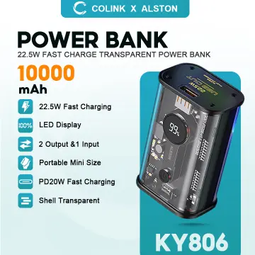 Power Bank 20000mah 22.5w Scp Portable Charger Powerbank 10000 Mah