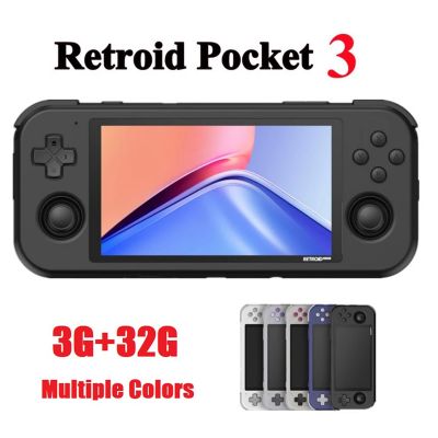 Retroid Pocket 3 Handheld Video Game Console 3G+32G 4.7 Inch Touchable IPS Screen Android 11 OS A