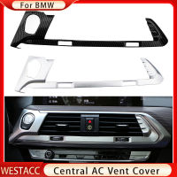 ABS รถคอนโซลกลางเครื่องปรับอากาศ Vent O Utlet ปกตัดสติกเกอร์สำหรับ BMW X3 G01 2018-2022รถอุปกรณ์จัดแต่งทรงผม