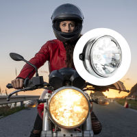 ไฟ LED แสดงสถานะรอบดัดแปลงคริสตัลไฟหน้า Super Bright 12โวลต์35วัตต์ P43T สำหรับ Suzuki โจร74A สำหรับฮอนด้าไพลิน250 VT250