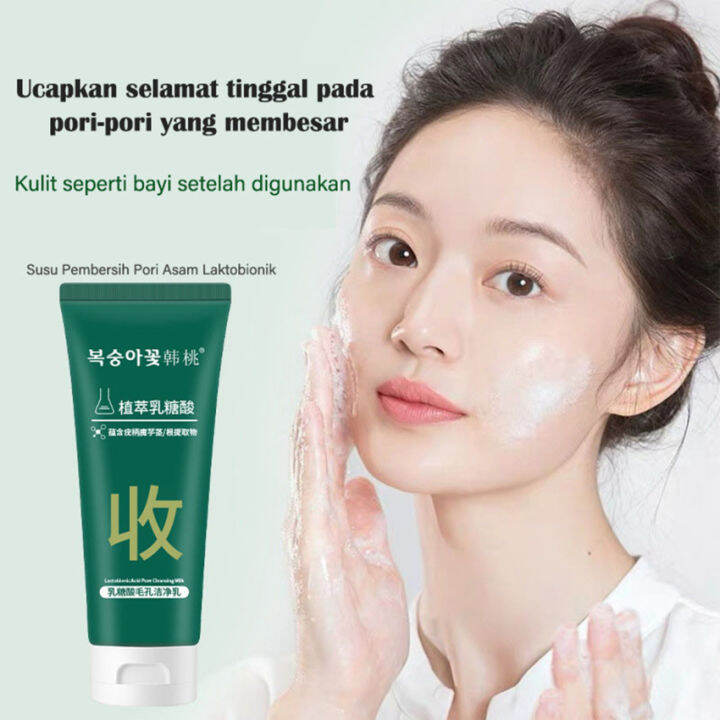 HANTAO Facial Cleanser Milk Lactobionic Acid Pore Cleansing Milk