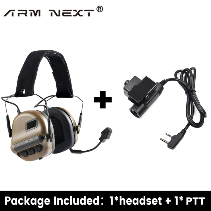 arm-next-electronic-tactical-headphone-การป้องกันการถ่ายภาพ-noise-cancelling-earmuff-military-communication-earphones