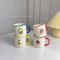 ♣ See objects such as surface ins wind fruit hand-drawn cartoons mugs breakfast milk drinks a cup of couples ceramic cup