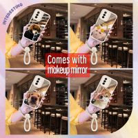 Soft case Hangings Phone Case For Huawei Enjoy50-4G/Nova70 Plus/Nova70 4G originality Mirror surface literature flower