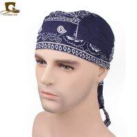 2023 NEW New Fashion Women Men Cotton Skull Caps Paisley Bandanas Headwear Unisex Bicycle  cycling Hat durag do rag Cap hair accessories