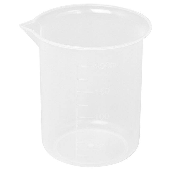 Kitchen Lab Graduated Beaker Clear Plastic Measuring Cup Thicken with