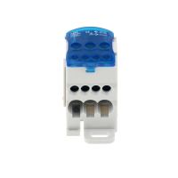 Hot Selling 1PC UKK80A Terminal Block 1 In Many Out Din Rail Distribution Box Universal Electric Wire Connector RED YELLOW BLUE GREEN