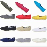 COD DSTGERTERERE Unisex Toms Thomas Canvas Shoes Pure Color Flat Casual Couple Shoes Size 35-45