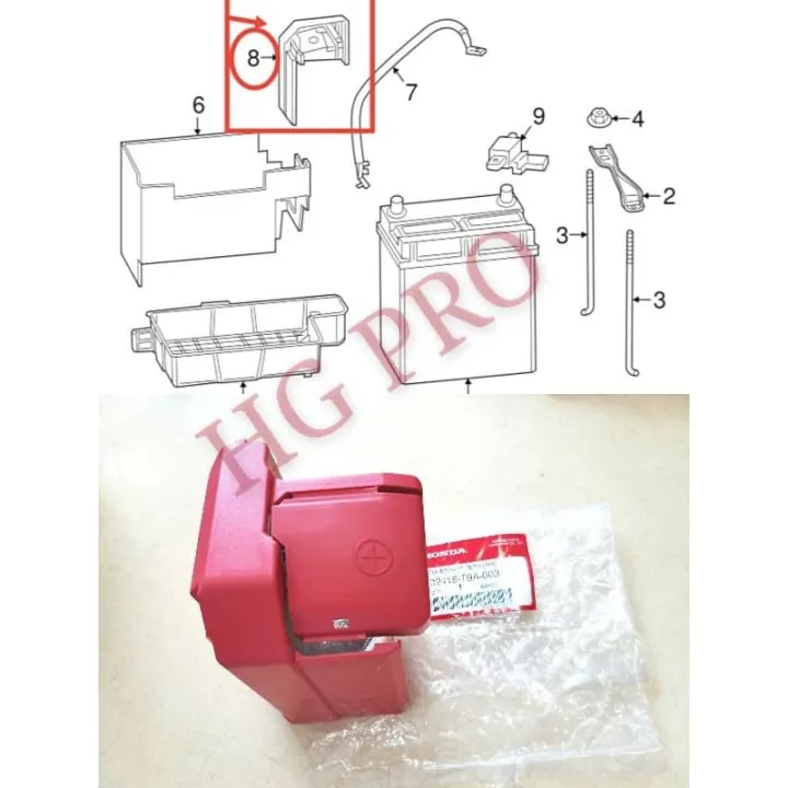 HONDA CITY JAZZ 20142019 HRV ORIGINAL BATTERY COVER TERMINAL CITY GM6
