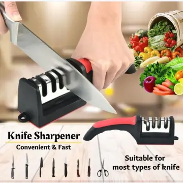 4in1 Multifunctional Knife Scissors Sharpener Kitchenware Gadgets Household  Whetstone Grinding/Batu Asah Pisau Gunting