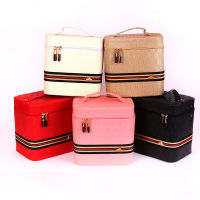 Fashion Women Makeup Large Capacity Multilayer Clapboard Cosmetic Bag Waterproof Case Beauty Salon Tattoos Nail Art Tool Bin