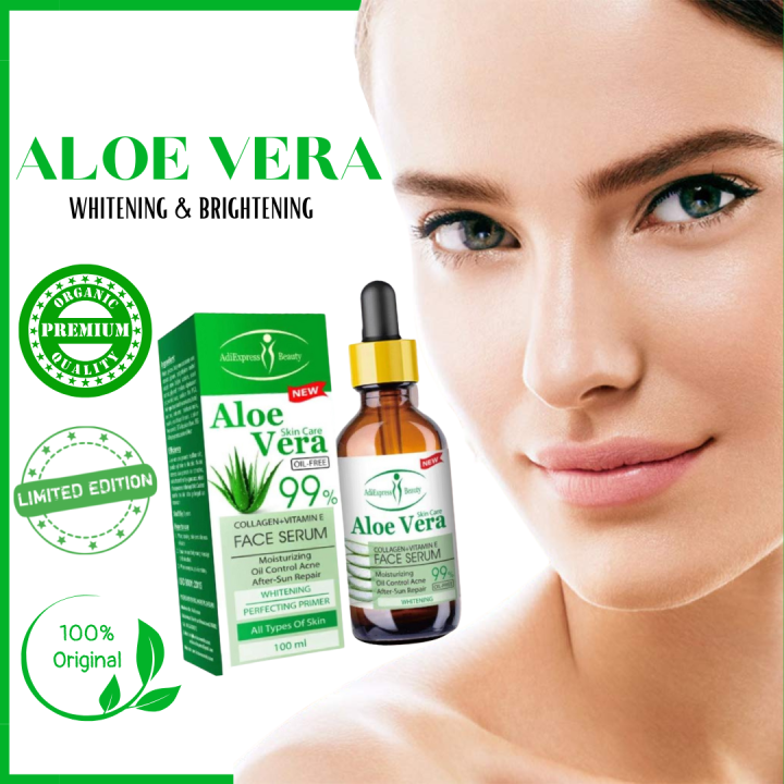 Original Aichun Beauty Aloe Vera Soothing Face Serum For Pore Minimizer And After Sun Repair