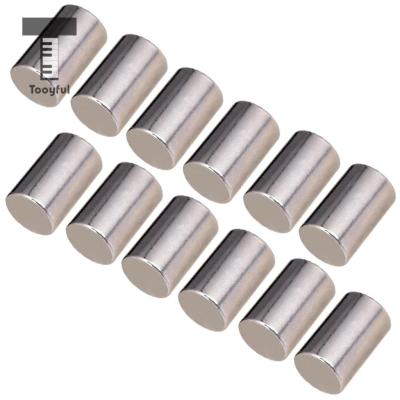 ；‘【； Tooyful 8 Pieces Iron Pickup Pole Pieces Slugs Magnetic Rods Bars Silver For Electric Guitar/Bass Parts 15 X 9.5Mm