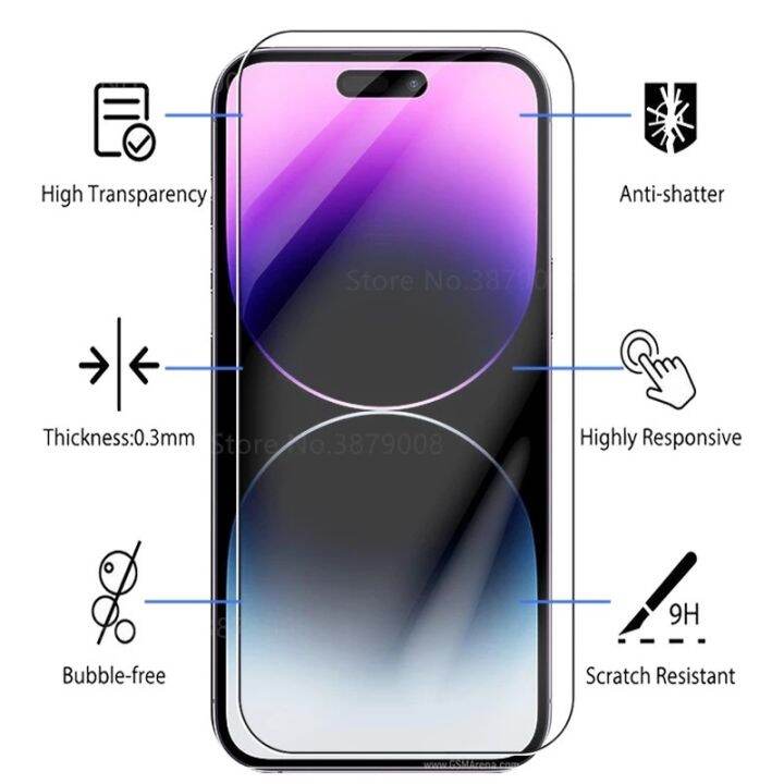 ฟิล์มกระจกนิรภัยกันรอยหน้าจอ-9h-hd-กันรอยขีดข่วน-ติดตั้งง่าย-สําหรับ-iphone-14-pro-max-11-12-13-pro-max-6s-7-8-plus-se2-x-xs-max-xr